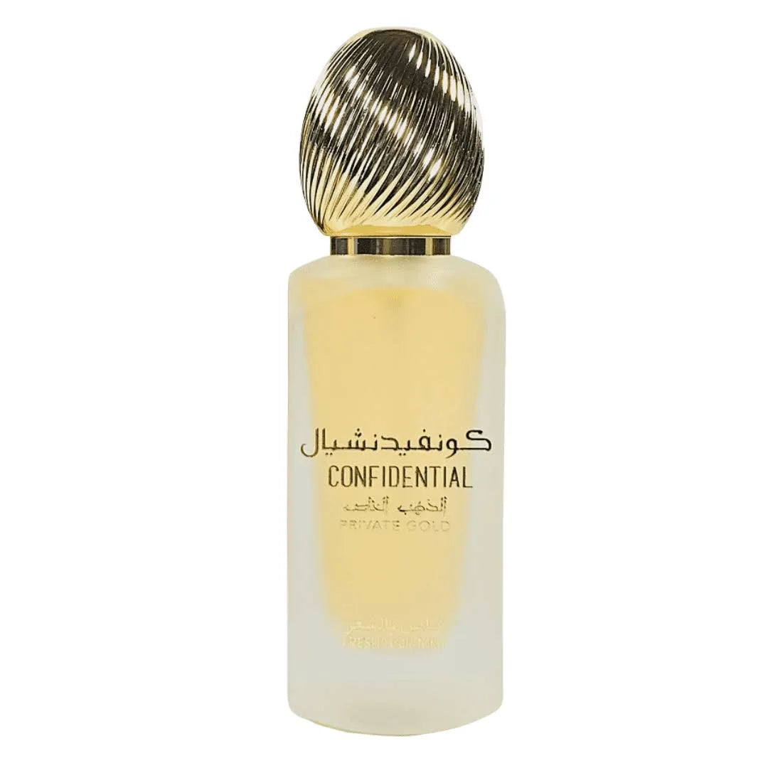 Spray capilar unisex Lattafa Confidential Private Gold de 50 ml